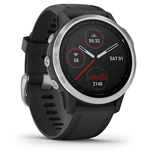 Garmin Fenix 6S GPS Smartwatch Multisport 42mm, Display 1,2”, HR e saturazione ossigeno al polso, Pagamento contactless Garmin Pay, Colore Nero/Siver (Ricondizionato)