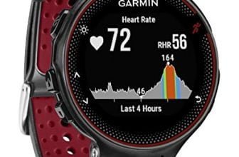 Garmin Forerunner 235 GPS Sportwatch con Sensore Cardio al Polso e Funzioni Smart, Nero/Rosso (Ricondizionato) )