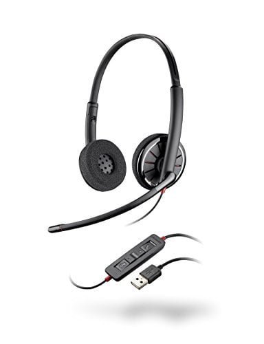 Plantronics Blackwire C320 USB Binaural Headset I per Microsoft Skype, VoIP, PC Computer e Mac I Two Ear 85619-102 (Ricondizionato Certificato)