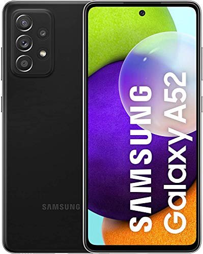 Samsung Galaxy A52 Smartphone, Dual Sim , Display Infinity-O FHD+ da 6,5 pollici, 6 GB RAM e 128 GB di memoria interna espandibile, Black [Versione Italiana] (Ricondizionato)