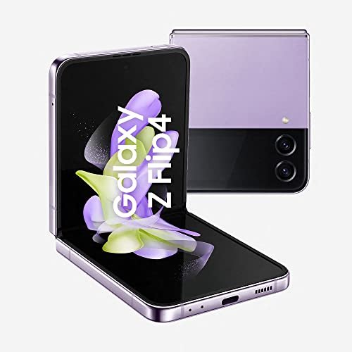 Samsung Galaxy Z Flip4 Smartphone 5G, Sim Free Android Telefono Pieghevole 128GB, Display Display Dynamic AMOLED 2X 6.7”/Super AMOLED 1.9”1,2 Bora Purple 2022 [Versione Italiana] (Ricondizionato)