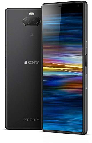 Sony Xperia 10 6 pollici 21:9 Full HD+ display Android 9 UK senza SIM Smartphone con 3 GB di RAM e 64 GB di spazio di archiviazione, nero (ricondizionato)